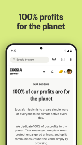 اسکرین شات 5 برنامه Ecosia: Search to plant trees