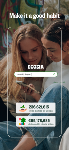 اسکرین شات 4 برنامه Ecosia: Search to plant trees
