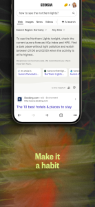 اسکرین شات 4 برنامه Ecosia: Search to plant trees