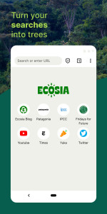 اسکرین شات برنامه Ecosia: Browse to plant trees. 1