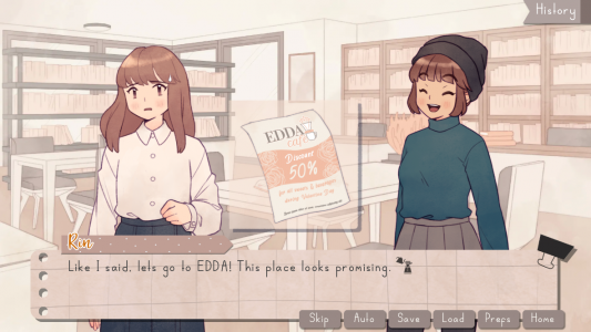 اسکرین شات بازی EDDA Cafe Visual Novel 3