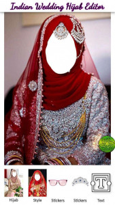 اسکرین شات برنامه Indian Wedding Hijab Editor 5