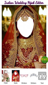 اسکرین شات برنامه Indian Wedding Hijab Editor 6