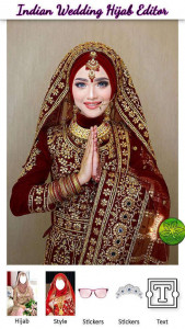 اسکرین شات برنامه Indian Wedding Hijab Editor 2