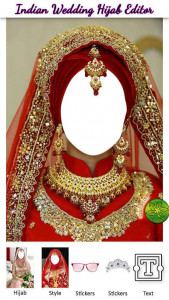 اسکرین شات برنامه Indian Wedding Hijab Editor 3
