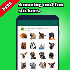 اسکرین شات برنامه 🐾 Best dogs Stickers and memes WAStickerApps 2020 3