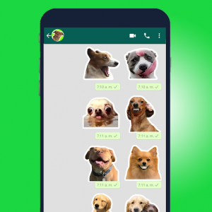 اسکرین شات برنامه 🐾 Best dogs Stickers and memes WAStickerApps 2020 6
