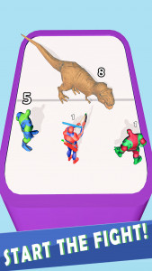اسکرین شات بازی Merge Fight - Dinosaur Monster 1