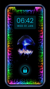 اسکرین شات برنامه Borderlight Live Wallpaper - LED Edge 4