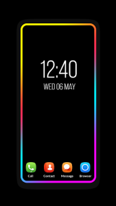 اسکرین شات برنامه Edge Lighting Colors - Round Colors Galaxy 2