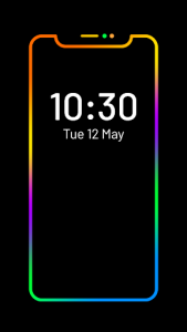 اسکرین شات برنامه Edge Lighting Colors - Round Colors Galaxy 1