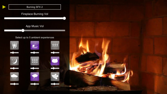 اسکرین شات برنامه Virtual Fireplace HD 4