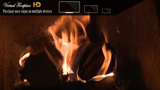 اسکرین شات برنامه Virtual Fireplace HD 2