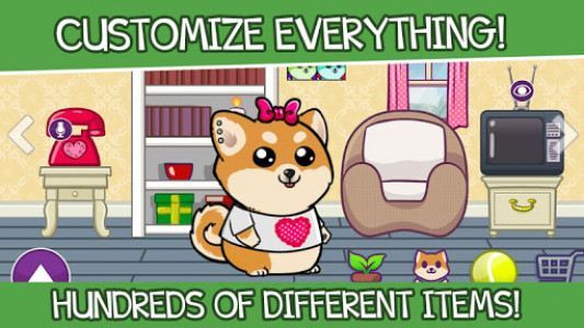 اسکرین شات بازی Virtual Dog Shibo – Virtual Pet and Minigames 5