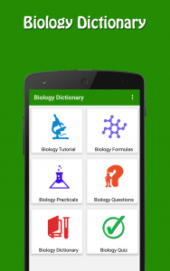 اسکرین شات 1 برنامه Biology Dictionary