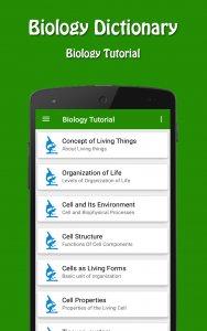 اسکرین شات 2 برنامه Biology Dictionary