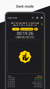 اسکرین شات 2 برنامه Cube Timer