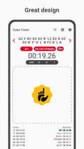 اسکرین شات 1 برنامه Cube Timer