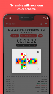 اسکرین شات برنامه Cube Timer 3