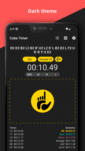 اسکرین شات برنامه Cube Timer 2