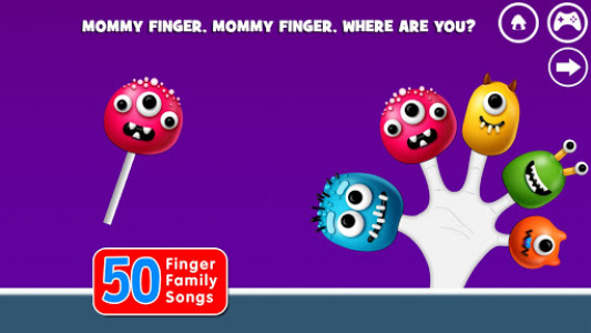 اسکرین شات بازی Finger Family Rhymes And Game 5