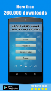 اسکرین شات بازی Capitals Quiz - Geography Game 1