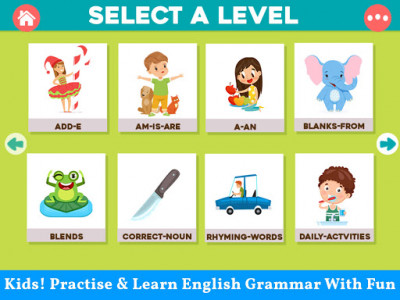 اسکرین شات بازی English Grammar and Vocabulary for Kids 1