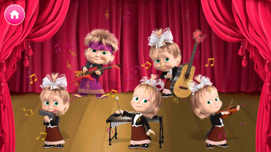 اسکرین شات بازی Masha and the Bear Mini Games 2