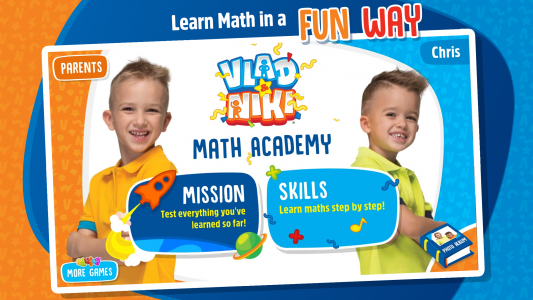 اسکرین شات بازی Vlad and Niki - Math Academy 1