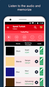 اسکرین شات برنامه Speak Turkish : Learn Turkish Language Offline 2