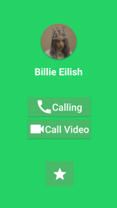 اسکرین شات برنامه Billie Eilish Fake Video Call 1