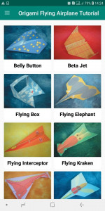 اسکرین شات برنامه Flying Paper Airplane Origami 1