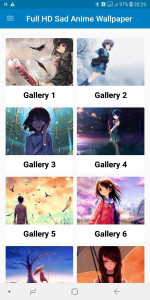اسکرین شات برنامه Full HD Sad Anime Wallpaper 1