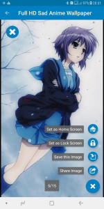 اسکرین شات برنامه Full HD Sad Anime Wallpaper 6