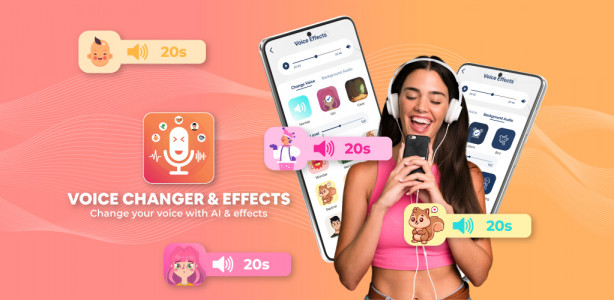 اسکرین شات 1 برنامه Voice Changer by Sound Effects