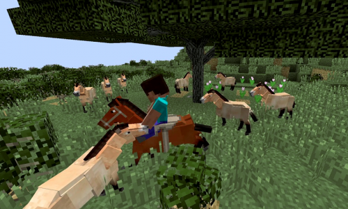 اسکرین شات 3 برنامه Horse Mod for Minecraft PE