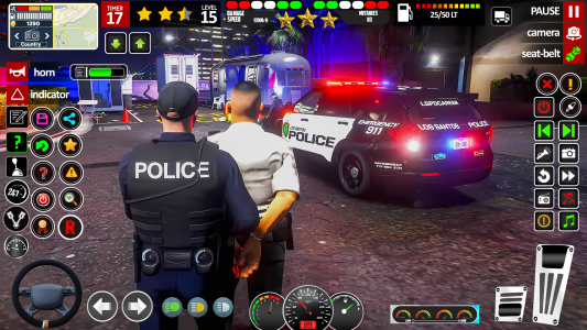 اسکرین شات 3 بازی City Police Car Game 3D