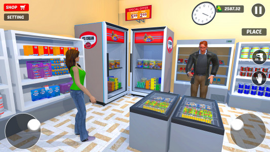 اسکرین شات بازی Supermarket Store Simulator 3D 3