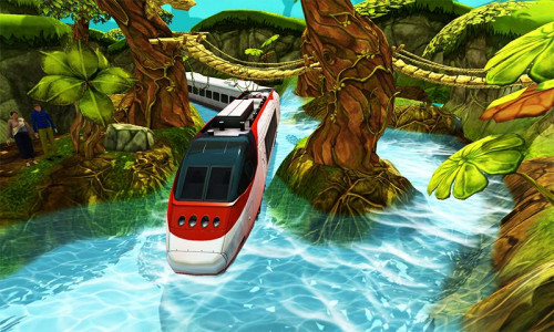 اسکرین شات بازی Water Surfer Bullet Train Game 1