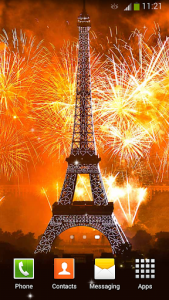 اسکرین شات برنامه Eiffel Tower Fireworks 3