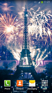 اسکرین شات برنامه Eiffel Tower Fireworks 2