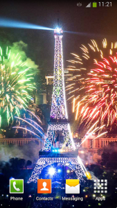 اسکرین شات برنامه Eiffel Tower Fireworks 4