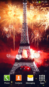 اسکرین شات برنامه Eiffel Tower Fireworks 1