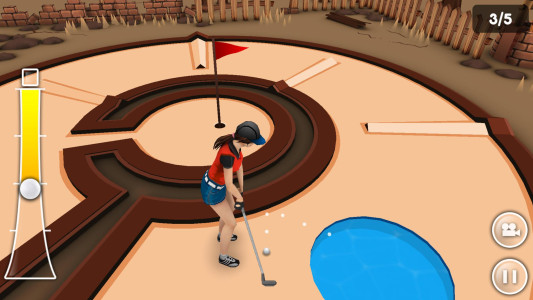اسکرین شات 3 بازی Mini Golf Game 3D