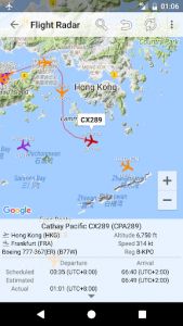 اسکرین شات برنامه Hong Kong Flight Info 6