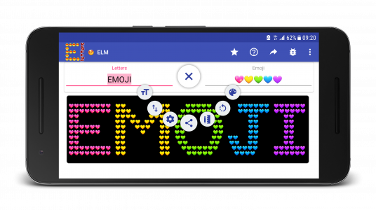 اسکرین شات برنامه Emoji Letter Maker 6