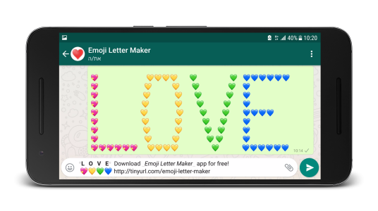 اسکرین شات 7 برنامه Emoji Letter Maker