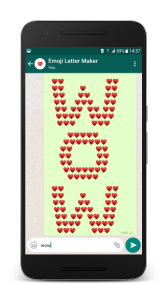 اسکرین شات برنامه Emoji Letter Maker 3