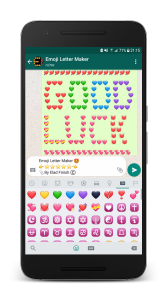 اسکرین شات برنامه Emoji Letter Maker 4