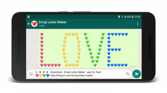 اسکرین شات برنامه Emoji Letter Maker 7